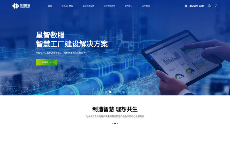 ⽆锡星智数服科技有限公司-让企业全链路智慧进化网站快照