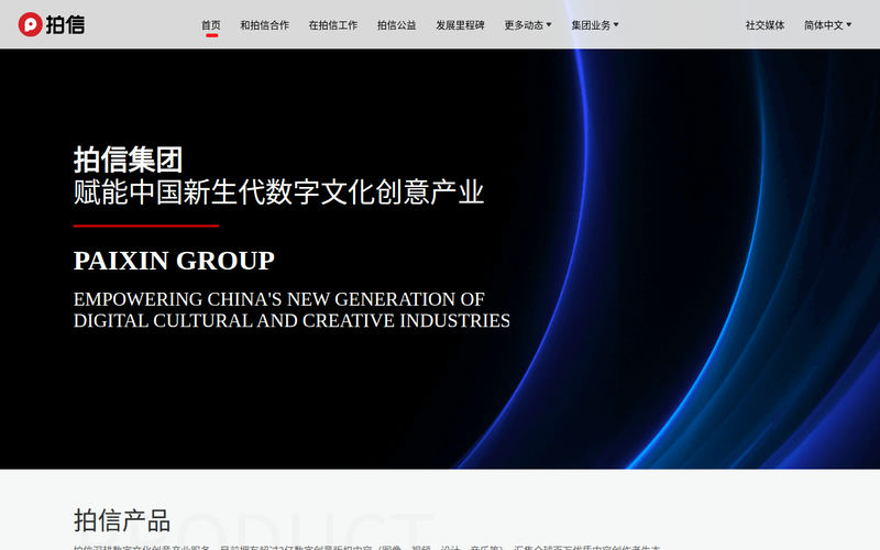 拍信集团网站快照