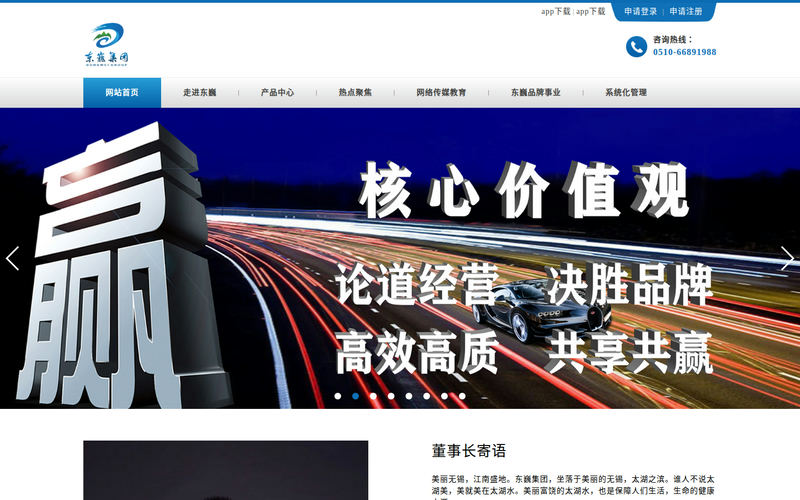 首页 - 东巍集团网站快照