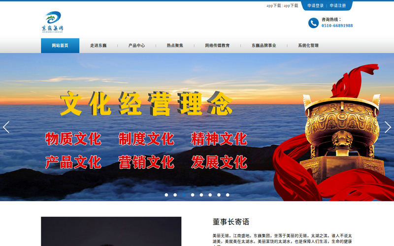 首页 - 东巍集团网站快照