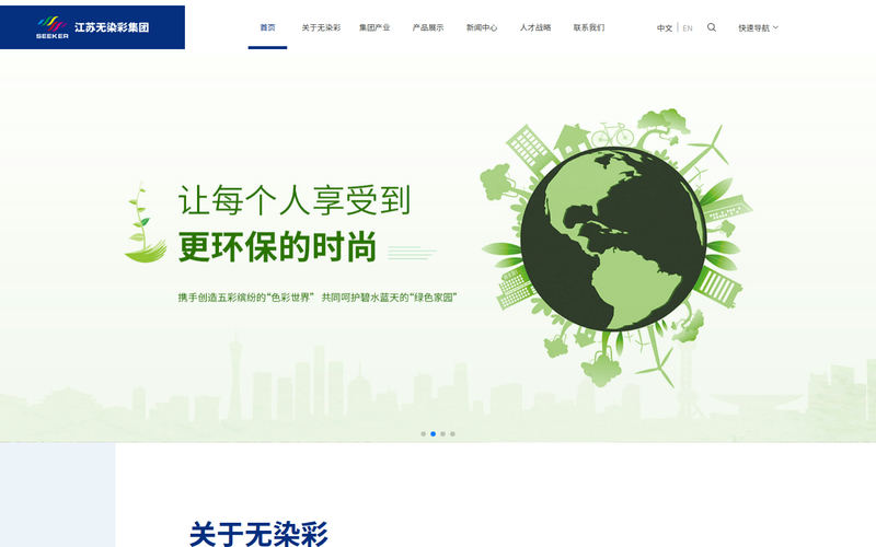 江苏无染彩集团网站快照