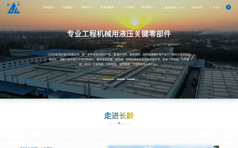 江苏长龄液压股份有限公司【官网】网站快照