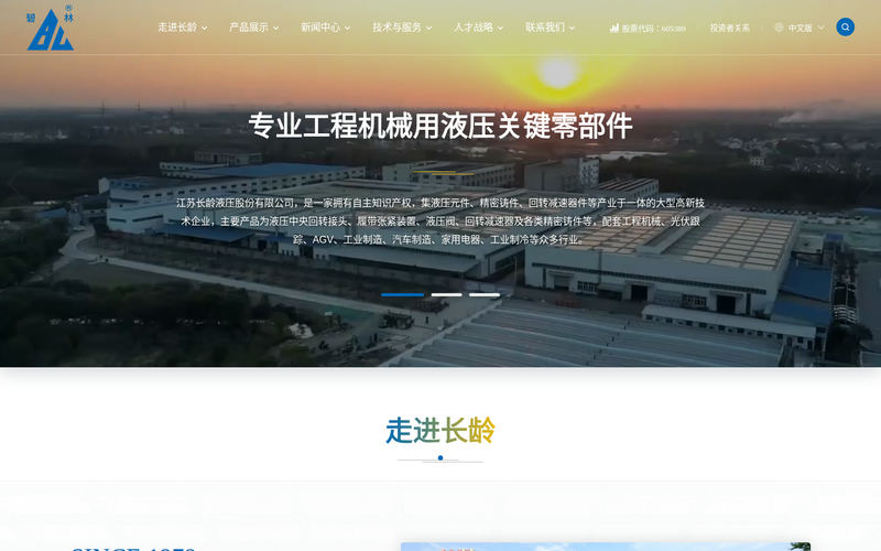 江苏长龄液压股份有限公司【官网】网站快照