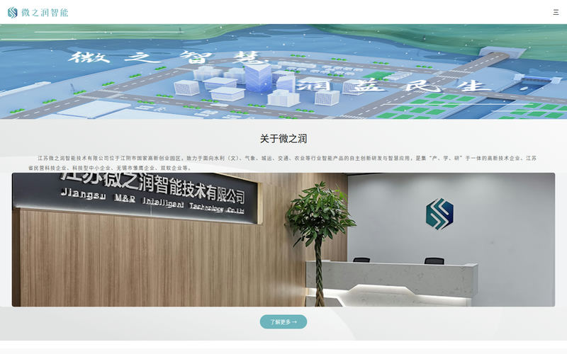 江苏微之润智能技术有限公司网站快照
