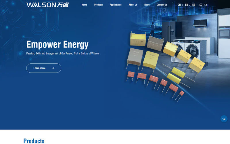 China Metallized Film Capacitor Manufacturers, Suppliers, Factory网站快照