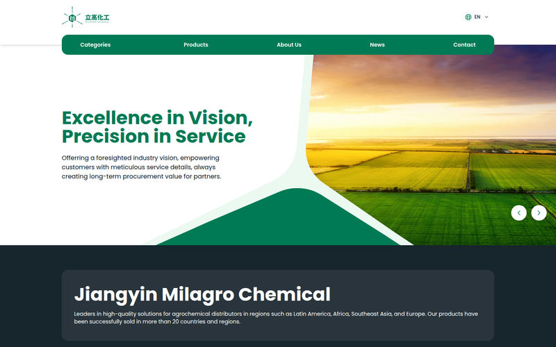 Fabricante de Agroquímicos y Protección de Cultivos网站快照