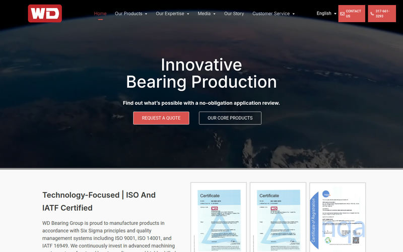 Innovating Bearing Manufacturing网站快照