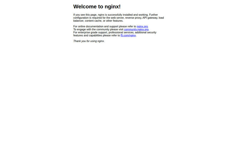 Welcome to nginx!网站快照