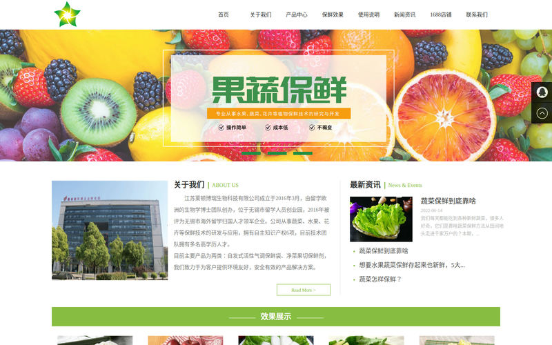 水果蔬菜保鲜|蔬菜保鲜-江苏莱顿博瑞生物科技有限公司网站快照